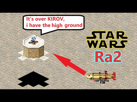 Flak Cannon on High Ground vs Kirov - Red Alert 2 - Star Wars Edition
