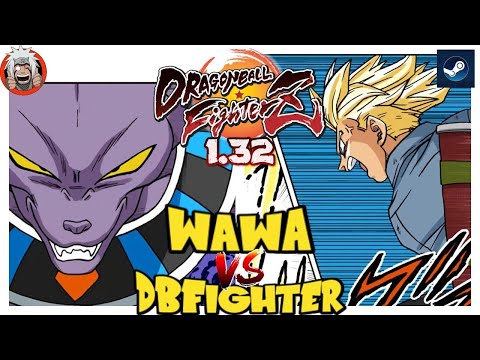 DBFZ Wawa vs DBFighter (GogetaSS4, GokuSSJ, Trunks) Vs (VegetaSSGSS, Beerus, A17)