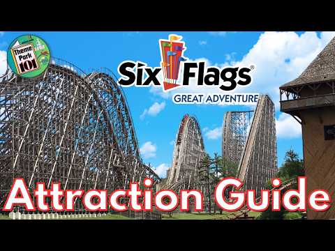 Video: Six Flags Great Adventure RIDES & ATTRACTIONS - 2025 - Jackson, New Jersey