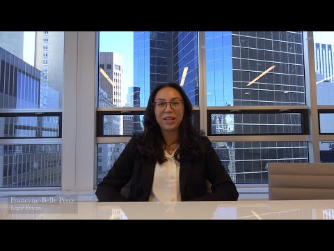“Everybody is so willing to help out in order to complete a matter in a way that would be most beneficial to the client” –  Francyne, Legal Extern testimonial video thumbnail