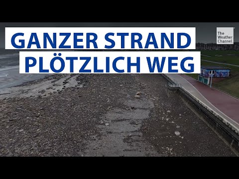 Orkane verwandeln Sandstrand in Steinwüste