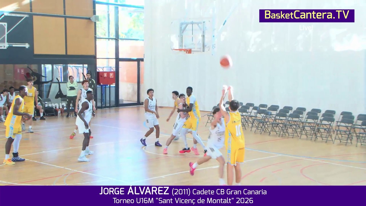 JORGE ÁLVAREZ (2011) Cadete CB Gran Canaria.- Torneo U16M 