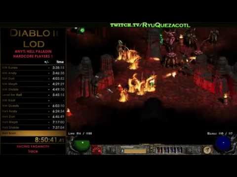 Diablo 2 SpeedRuns Ryu HC PALADIN HELL AMAZING SHOW XD And No Rip