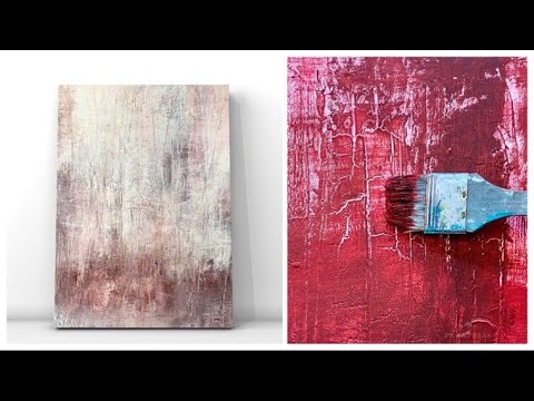 beautiful vintage effect with texture, crackle, Acryl, for beginners