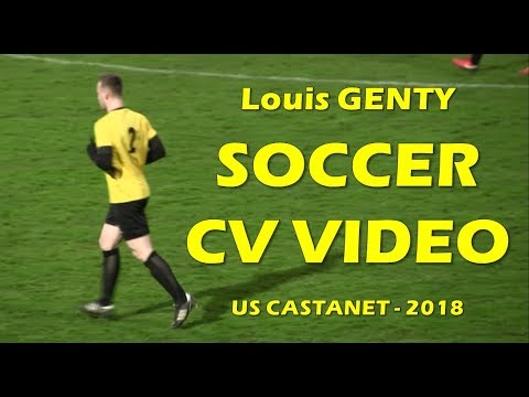 Soccer CV Video - Louis Genty - French Player at US Castanet