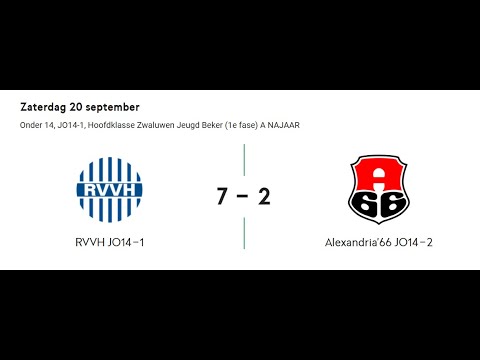 RVVH 14-1 - Alexandria 66 14-2 20-9-2025 2e helft