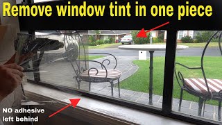 how to remove window tint  - easy DIY