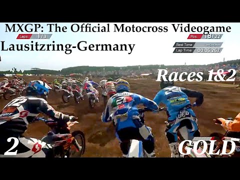 MXGP: The Official Motocross Videogame PS4 Lausitzring-Germany Career Races 1&2 Honda CRF250R