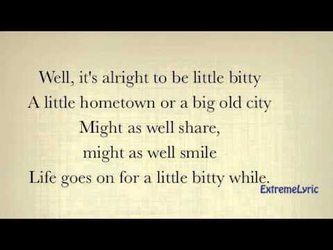 Little Bitty - Alan Jackson (LYRICS ON SCREEN)