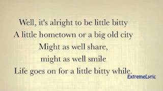 Little Bitty - Alan Jackson (LYRICS ON SCREEN)