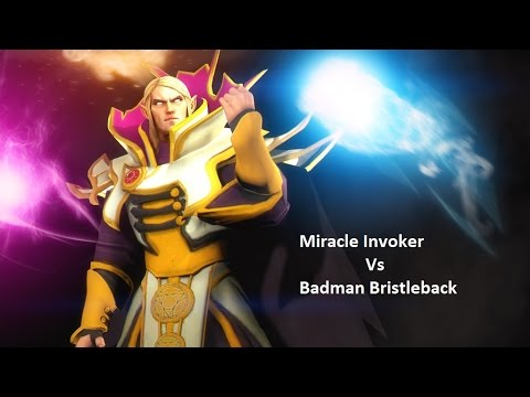 Miracle Invoker vs Badman Bristleback - Road to 9k MMR