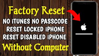 Erase iPhone Without Apple iD Password 2023 | Factory Reset Disable & locked iPhone Without Computer