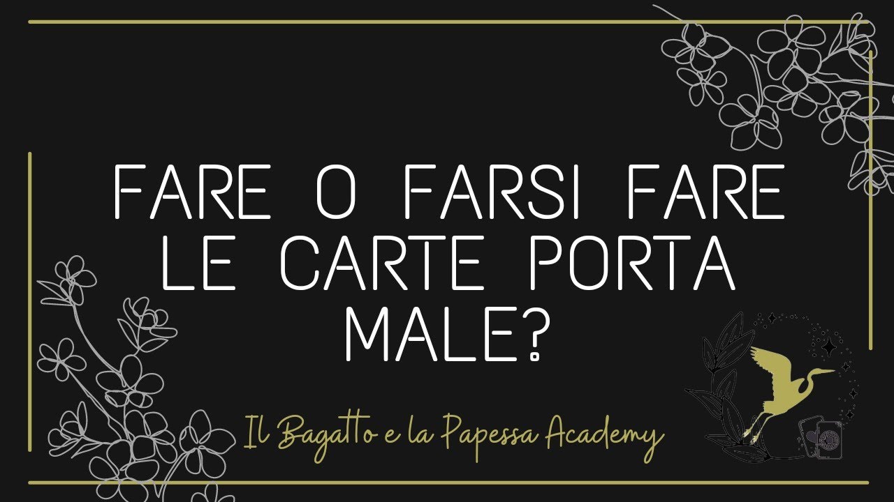 Watch Now farsi le carte da soli porta male consigli utili per letture a se stessi e non solo #tarocchi farsi le carte da soli porta male consigli utili per letture a se stessi e non solo #tarocchi
