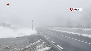 Bolu Dağı’nda Kar Yağışı Etkili Oluyor