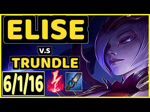 DJOKO (ELISE) vs TRUNDLE - 6/1/16 KDA JUNGLE CHALLENGER GAMEPLAY - EUW