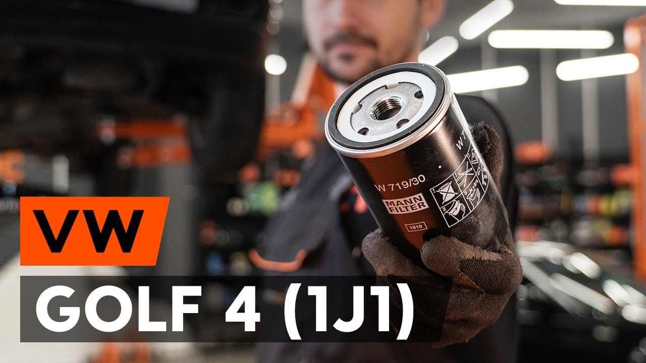 Jak vyměnit motorový olej a olejový filtr na VW Golf 4 – návod k výměně