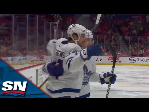 Maple Leafs' Matthews Opens The Scoring After 16 Seconds vs. Capitals