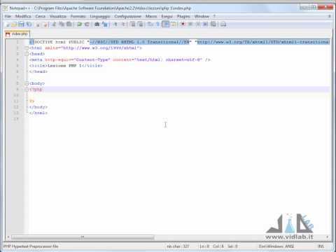 Videocorso di PHP - lezione 1 - Introduzione