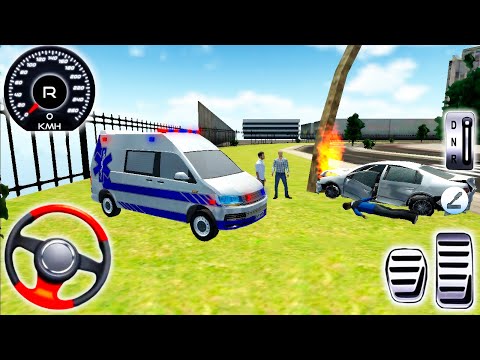 Roof Jumping Ambulance Simulator - Rescue Driver Extreme Rooftop Stunts iOS | Android Gameplay