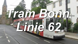 preview picture of video '[Video] Straßenbahnlinie 62 (Teilstrecke) der Stadtwerke Bonn GmbH im Jahr 2013'