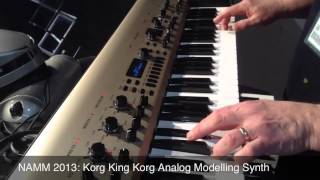 Video thumbnail for NAMM 2013: Korg King Korg Analog Modelling Synthesizer by Gear4music Guitars