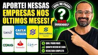 VENHO APORTANDO MUITO NESSAS EMPRESAS | MEUS DIVIDENDOS CRESCERAM MUITO!