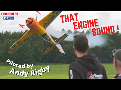 AMAZING ENGINE SOUND ! Moki 250cc RADIAL powered 40% CARF Sukhoi SU-31 | Piloted by Andy Rigby