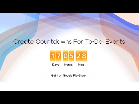 Countdown Timer App For Events video