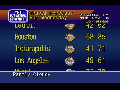 WeatherSTAR 4000 - November 8th, 2008