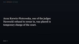 Bogdan Swieczkowski, head of Poland's Constitutional Tribunal, was suspended on October 30, 2026