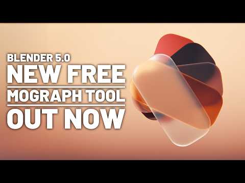 New FREE "Addon" for Blender 5 0 Makes Motion Graphics EASY!