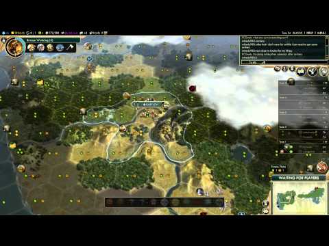 Let's Play Sid Meier's Civilization V Multiplayer - Immortal Difficulty - Pangea Plus Part 1