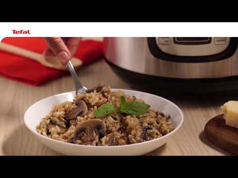 (CZ) Multifunkční tlakový hrnec Tefal All In One Pot - Recept houbové rizoto