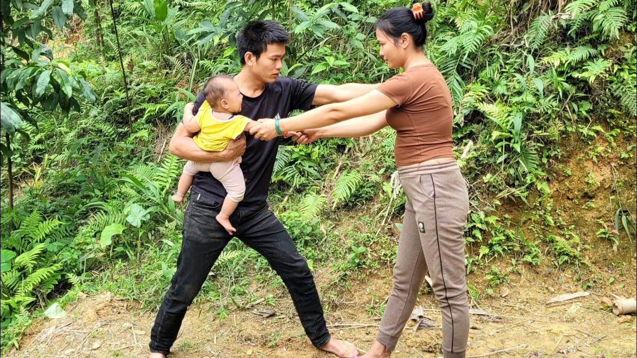 FULL VIDEO 90 days:Harvesting, gardening, shopping, cooking, building a house with your children