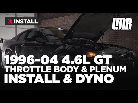 Mustang GT Throttle Body & Plenum Install & Dyno (96-04 4.6L)