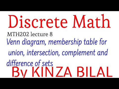 Discrete Math #8 | Venn Diagram | Kinza Bilal