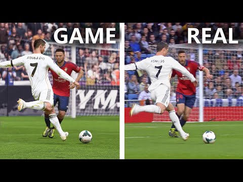 Cristiano Ronaldo's sensational long shot goals | EAFC/FIFA