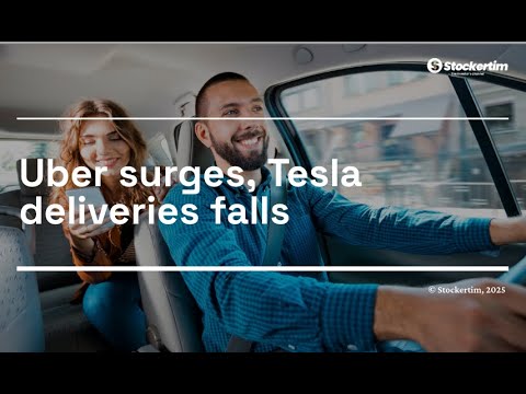 Uber Surges as Tesla Deliveries Falls