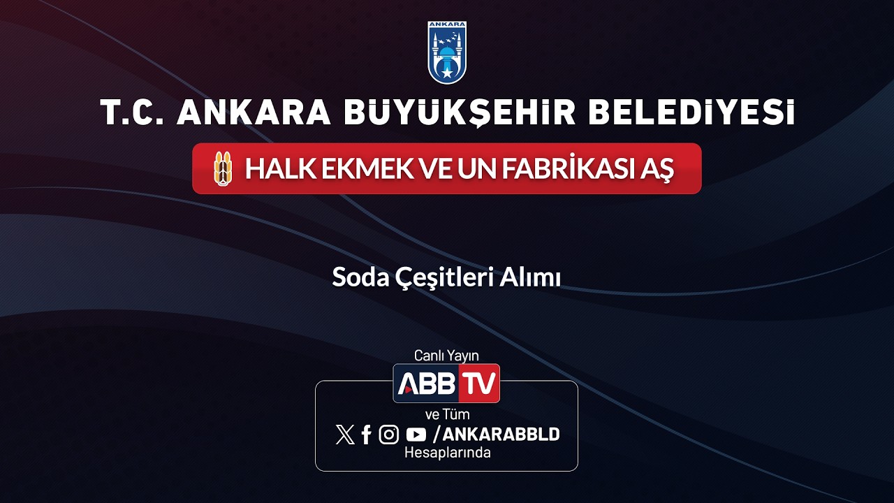 HALK EKMEK VE UN FABRİKASI AŞ - Soda Çeşitleri Alımı
