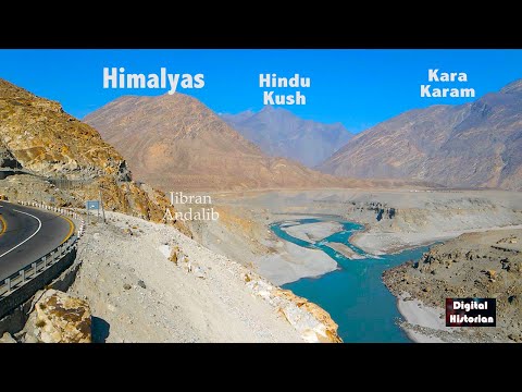 3 Mountains Junction Cinematic Drone ! Himalayas Hindu Kush and Kara karam