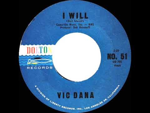 1962 HITS ARCHIVE: I Will - Vic Dana