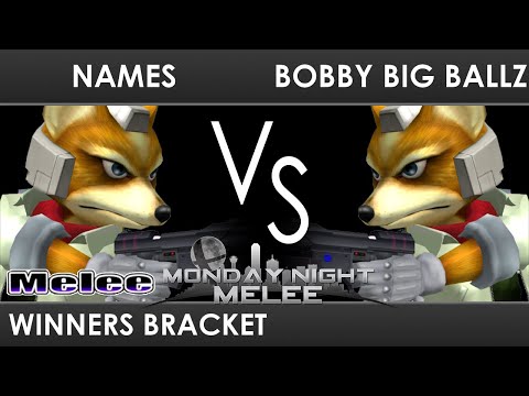 MNM 323 - Names (Fox) VS bobby big ballz (Fox) - Winners Bracket - SSBM Melee