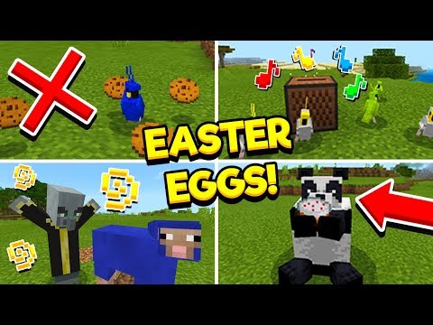 5 Name Easter Eggs Tricks In Minecraft Pc Pe Xbox