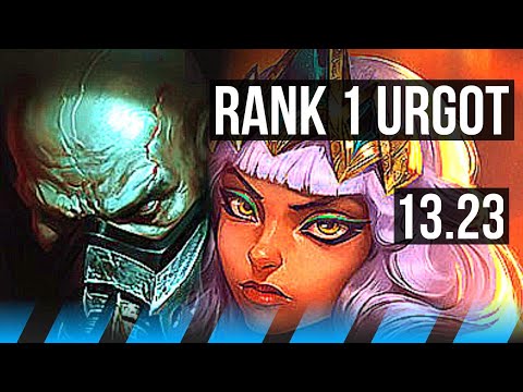 URGOT vs QIYANA (MID) | Rank 1 Urgot, 2.4M mastery, 300+ games, Dominating | JP Grandmaster | 13.23