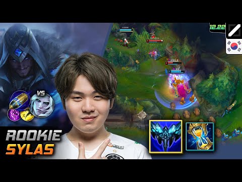 Rookie Mid Sylas Build Everfrost First Strike - Rookie Sylas Match Highlight - LOL KR 12.22