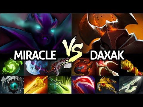 MIRACLE Spectre VS DAXAK Chaos Knight - Epic Late Game Monster Battle 7.26 Dota 2