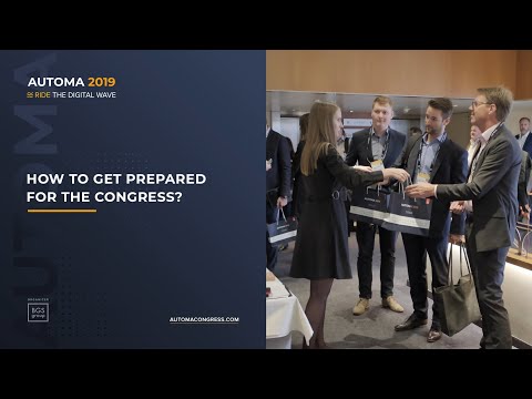 Tips for preparation before the Congress - AUTOMA 2019 @ Zurich, Switzerland, 14-15.10.19