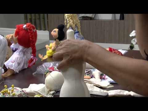 Mulher.com 16/01/2015 Solange Schneider - Boneca esculpida algodão cru Parte 1/2
