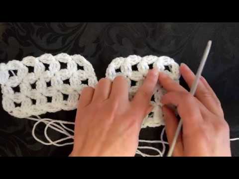 How to crochet my flower trellis pattern for shawls, scarves, blankets and curtains