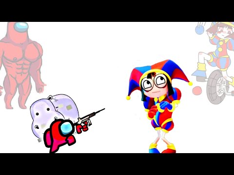 Mini Crewmate Kills The Amazing Digital Circus Ep.3 Characters | Among Us Animation.